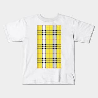 Yellow Plaid Phone Case Kids T-Shirt